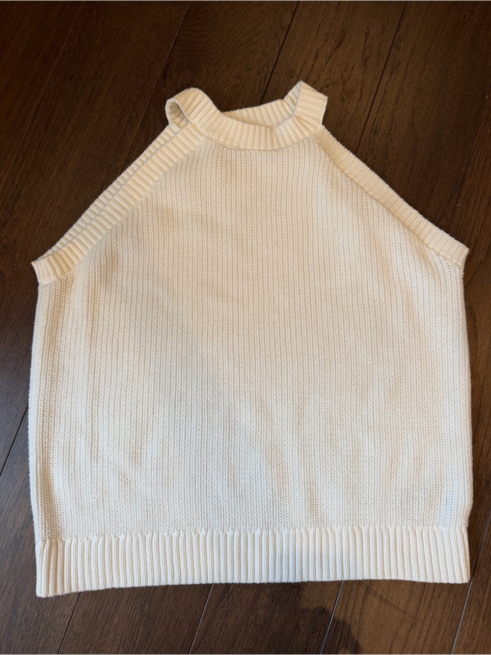 Old Navy Women’s Cream Halter Knit Sweater Top Size Large - C73-047